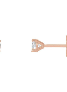 14K Yellow Gold 1/5 CTW Lab-Grown Diamond 4-Prong Stud Earrings