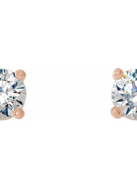 14K Yellow Gold 1/5 CTW Lab-Grown Diamond 4-Prong Stud Earrings