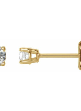 14K White Gold 1/5 CTW Natural White Diamond Earrings