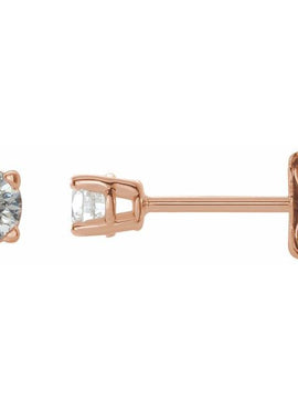 14K White Gold 1/5 CTW Natural White Diamond Earrings