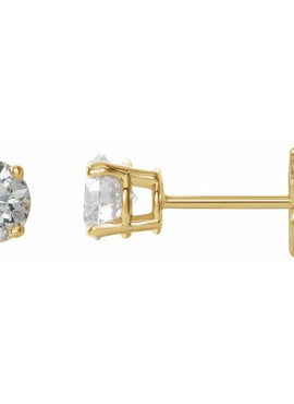 14K White Gold 1/5 CTW Natural White Diamond Earrings
