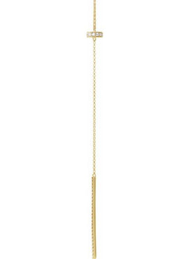 14K Yellow Gold 1/4 CTW Natural Diamond Bar 15-17