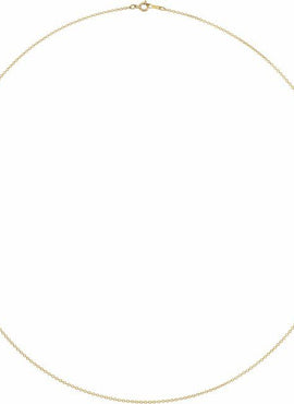 14K White Gold 1 mm Adjustable Cable 16-18