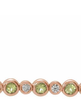 14K White Gold 1/5 CTW Natural Diamond Bezel-Set Bar 16-18