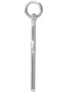 14K White Gold Cross 18