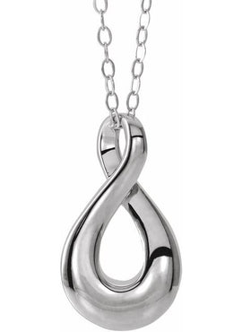 Sterling Silver Infinity-Inspired Ash Holder 18