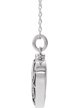 Sterling Silver Mom Heart Ash Holder 18