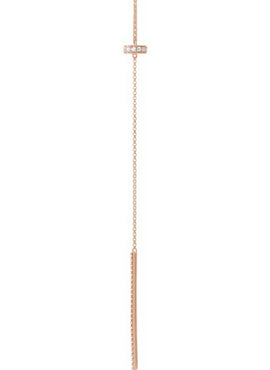 14K Yellow Gold 1/4 CTW Natural Diamond Bar 15-17