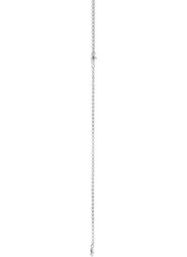 14K White Gold 1/5 CTW Natural Diamond Bar 15-17