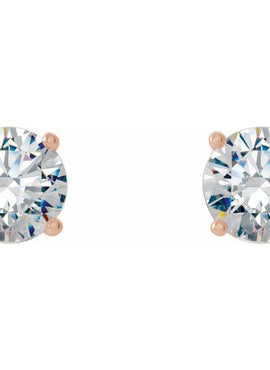 14K Yellow Gold 1/5 CTW Lab-Grown Diamond 4-Prong Stud Earrings