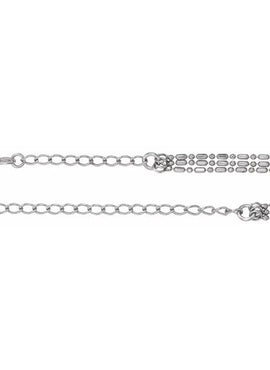 Sterling Silver Adjustable 3-Strand Bead 13-16
