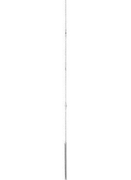 14K White Gold 1/3 CTW Natural Diamond Bar 15-17