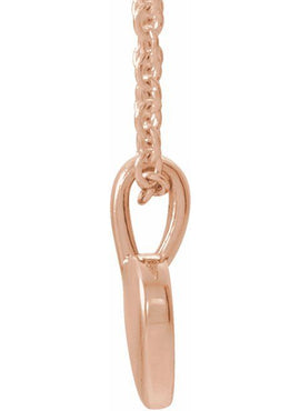 14K White Gold .01 CT Natural Diamond Youth Heart Pendant