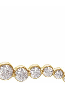 14K White Gold 1/4 CTW Natural Diamond Graduated 16