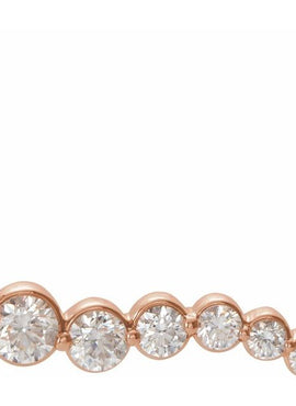 14K White Gold 1/4 CTW Natural Diamond Graduated 16