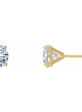 14K Yellow Gold 1/5 CTW Lab-Grown Diamond 4-Prong Stud Earrings