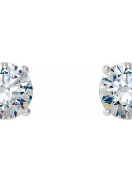 14K Yellow Gold 1/5 CTW Lab-Grown Diamond 4-Prong Stud Earrings