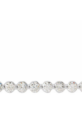 14K White Gold 1/4 CTW Natural Diamond Bar 16