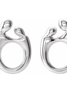 Sterling Silver Mother and Child® Right Earring