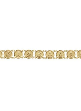 10K Yellow Gold Traditional Saints 7 1/2