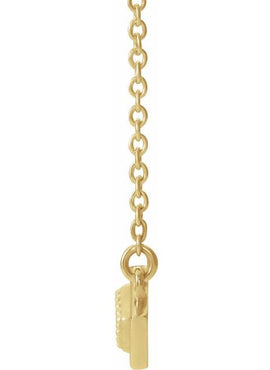 14K White Gold Vintage-Inspired Bar 16