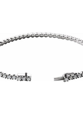 14K White Gold 2 CTW Natural Diamond Line 7