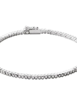 14K White Gold 1 CTW Natural Diamond Line 7