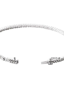 14K White Gold 1 CTW Natural Diamond Line 7