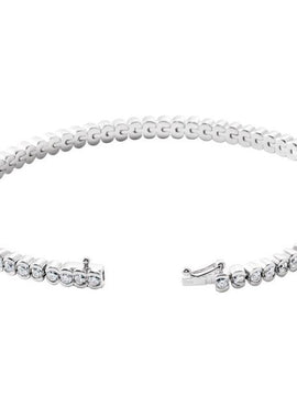 14K White Gold 1 CTW Natural Diamond Line 7