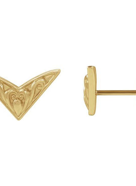 Platinum Sculptural Earrings