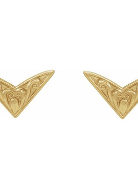 Platinum Sculptural Earrings