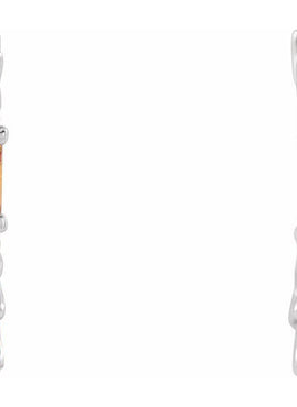14K White Gold Natural Blue Sapphire & 1/2 CTW Natural Diamond 17.2 mm Hoop Earrings