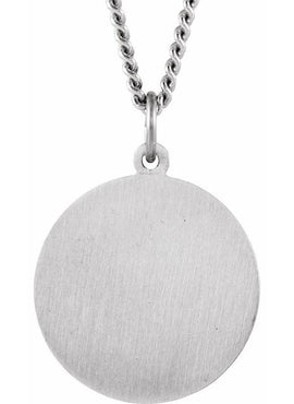 14K Yellow Gold 15 mm Round St. Joseph Medal