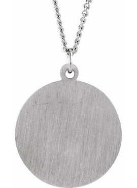 14K Yellow Gold 18 mm Round St. Andrew Medal