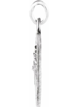 Sterling Silver 15 mm St. Patrick Medal