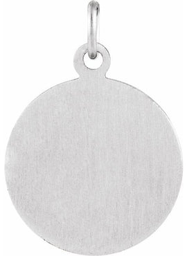 Sterling Silver 15 mm St. Patrick Medal