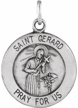 Sterling Silver 15 mm St. Gerard Medal