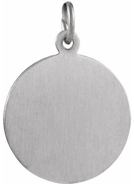 Sterling Silver 15 mm St. Lucy Medal