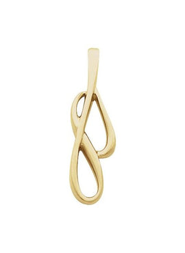 18K Yellow Gold Freeform Pendant