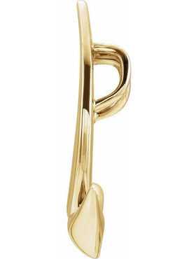 14K White Gold Holy Spirit Dove Pendant
