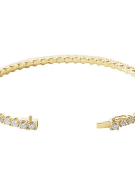 14K White Gold 2 CTW Natural Diamond Line 7