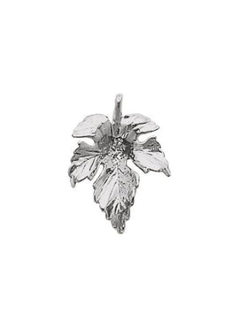 18K Yellow Gold Leaf Pendant