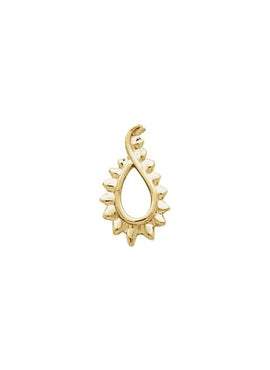 14K Yellow Gold Freeform Pendant