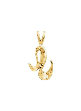18K Yellow Gold Freeform Pendant