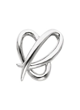 Sterling Silver Heart Slide Pendant