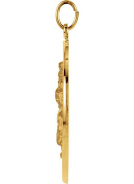 14K Yellow Gold 29 mm St. Christopher Medal