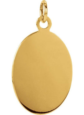 14K Yellow Gold 23.5x16 mm St. Joseph Medal