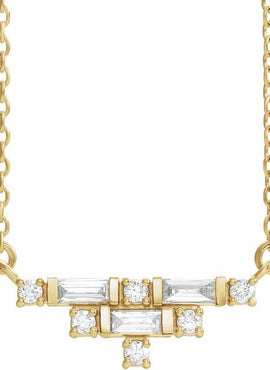 14K White Gold 1/4 CTW Natural Diamond Art Deco 16