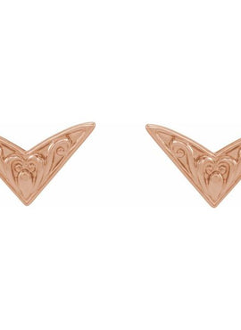 Platinum Sculptural Earrings