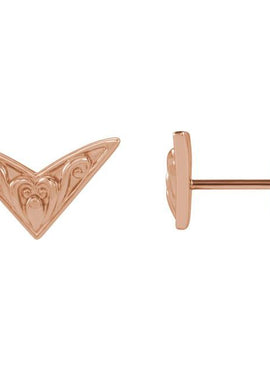 Platinum Sculptural Earrings